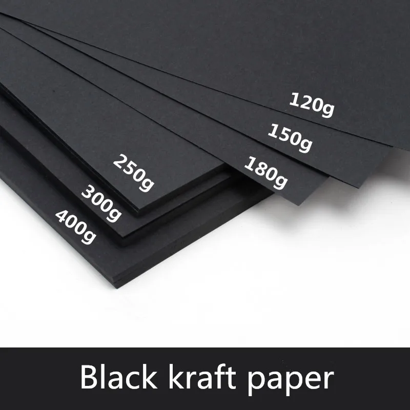 50pcs/lot A3 A4 A5 Black Kraft Paper DIY Card Making 120g 150g 180g 250g 300g 400g Craft Paper Thick Paperboard Cardboard
50pcs/lot A3 A4 A5 Black Kraft Paper DIY Card Making 120g 150g 180g 250g 300g 400g Craft Paper Thick Paperboard Cardboard