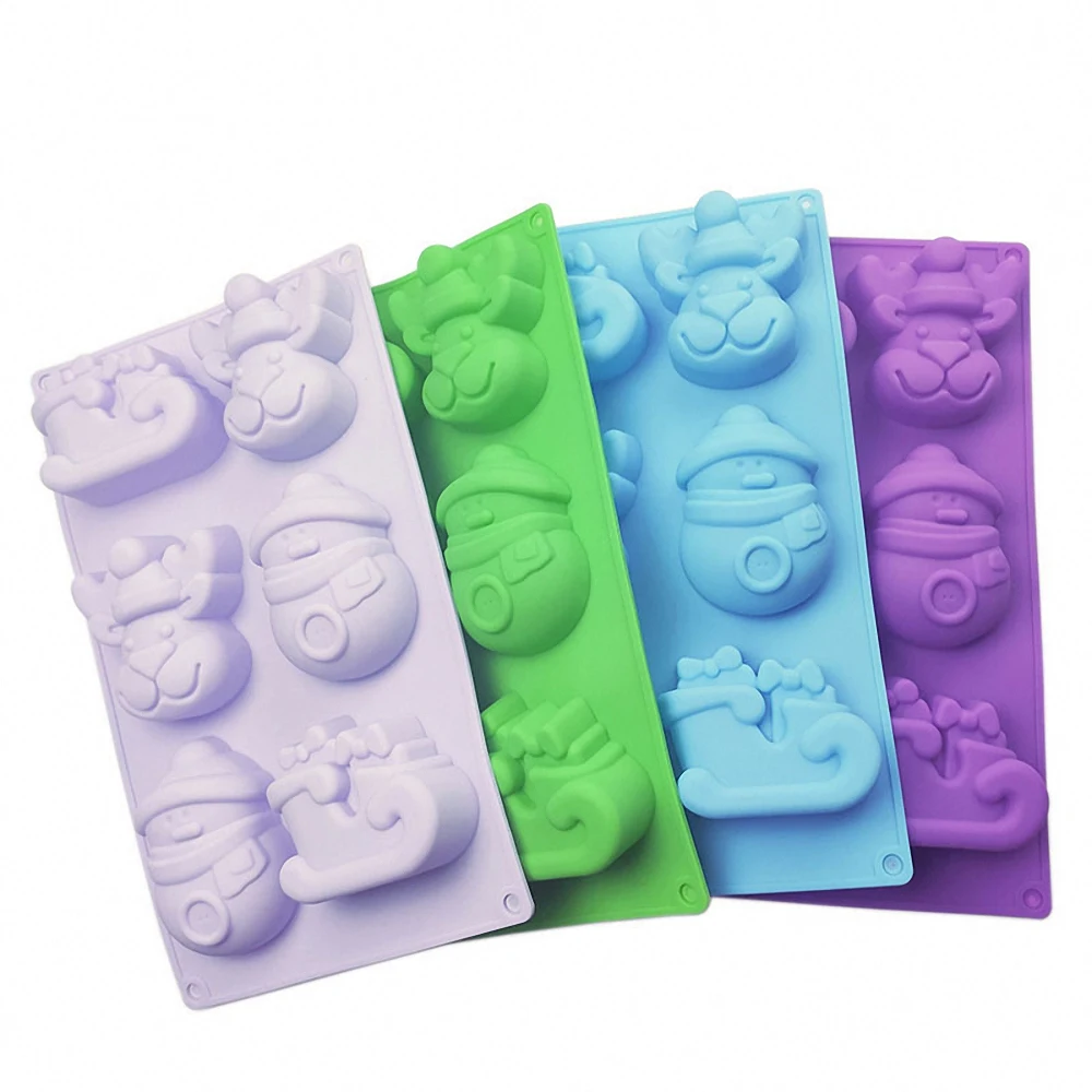 6 Holes Christmas Series Silicone Cake Mold Christmas Tree Elks Snowman Mold Handmade Soap Mold DIY Cake Decorating Baking Mould
6 Holes Christmas Series Silicone Cake Mold Christmas Tree Elks Snowman Mold Handmade Soap Mold DIY Cake Decorating Baking Mould
