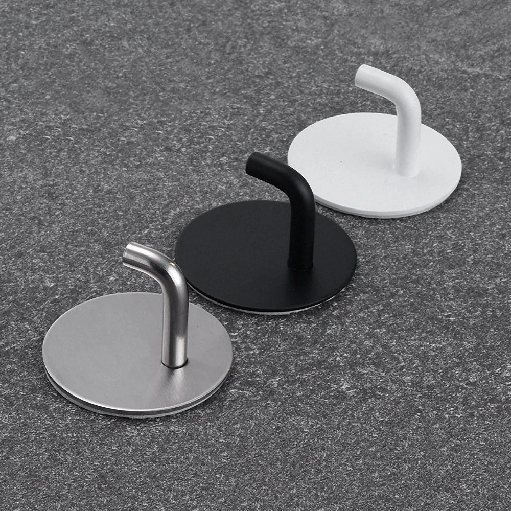 304 Stainless Steel Wall Hook Hanger Self-adhesive Towel Key Umbrella Sundries Storage Hook for Household Kitchen Bathroom
304 Stainless Steel Wall Hook Hanger Self-adhesive Towel Key Umbrella Sundries Storage Hook for Household Kitchen Bathroom