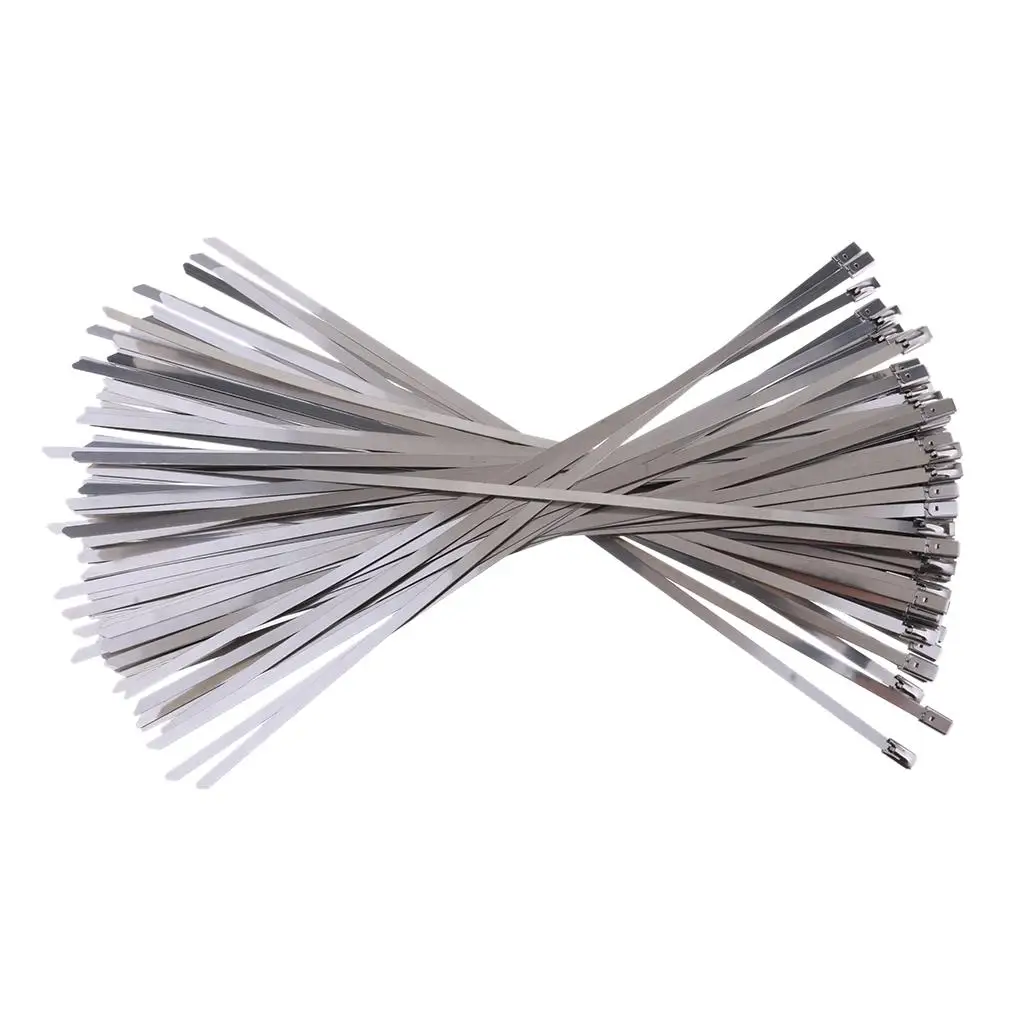 100 Pieces Stainless Steel Metal Exhaust Pipe Wrap Locking Zip Ties (Sliver)
100 Pieces Stainless Steel Metal Exhaust Pipe Wrap Locking Zip Ties (Sliver)