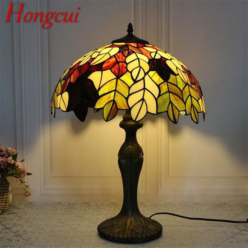 Hongcui Tiffany Glass Table Lamp LED Creative Leaf Desk Light Fashion Decor For Home Living Room Bedroom Bedside
Hongcui Tiffany Glass Table Lamp LED Creative Leaf Desk Light Fashion Decor For Home Living Room Bedroom Bedside