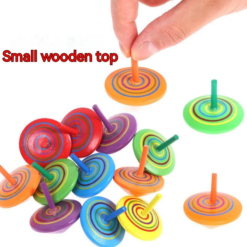 10pcs Kids Mini Colored Cartoon Pine Cones Wooden Gyro Toys Children Adult Relief Stress Desktop Spinning Top Educational Game
10pcs Kids Mini Colored Cartoon Pine Cones Wooden Gyro Toys Children Adult Relief Stress Desktop Spinning Top Educational Game