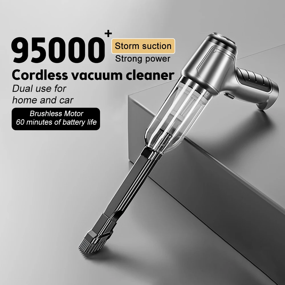 Portable 95000Pa Car Wireless Vacuum Cleaner Wet Dry Cordless Handheld Auto Vacuum Home Car Dual Purpose Mini Vacuum Cleaners
Portable 95000Pa Car Wireless Vacuum Cleaner Wet Dry Cordless Handheld Auto Vacuum Home Car Dual Purpose Mini Vacuum Cleaners