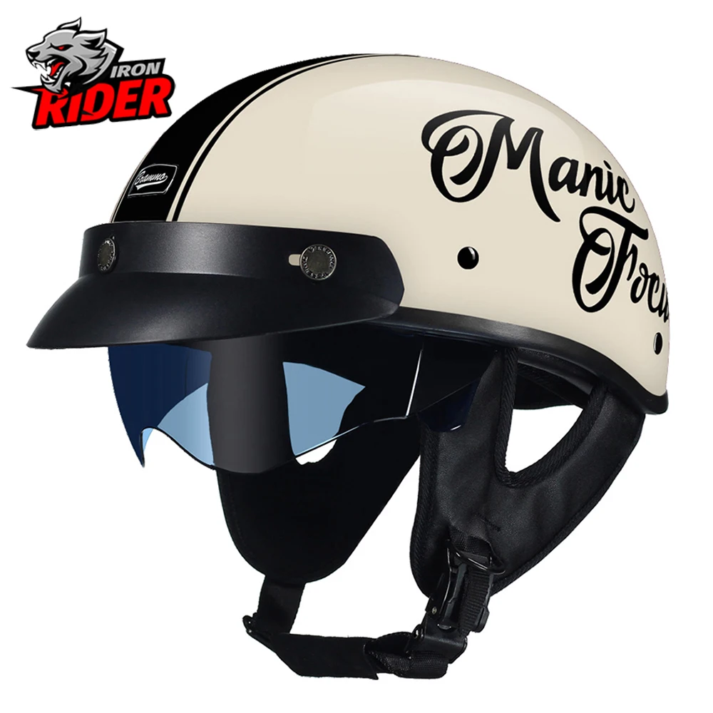 New Motorcycle Helmet DOT Certification Retro Helmet For Brim Helmet Half Face Motorbike Crash Moto Helmet Casco Moto Capacetes
New Motorcycle Helmet DOT Certification Retro Helmet For Brim Helmet Half Face Motorbike Crash Moto Helmet Casco Moto Capacetes