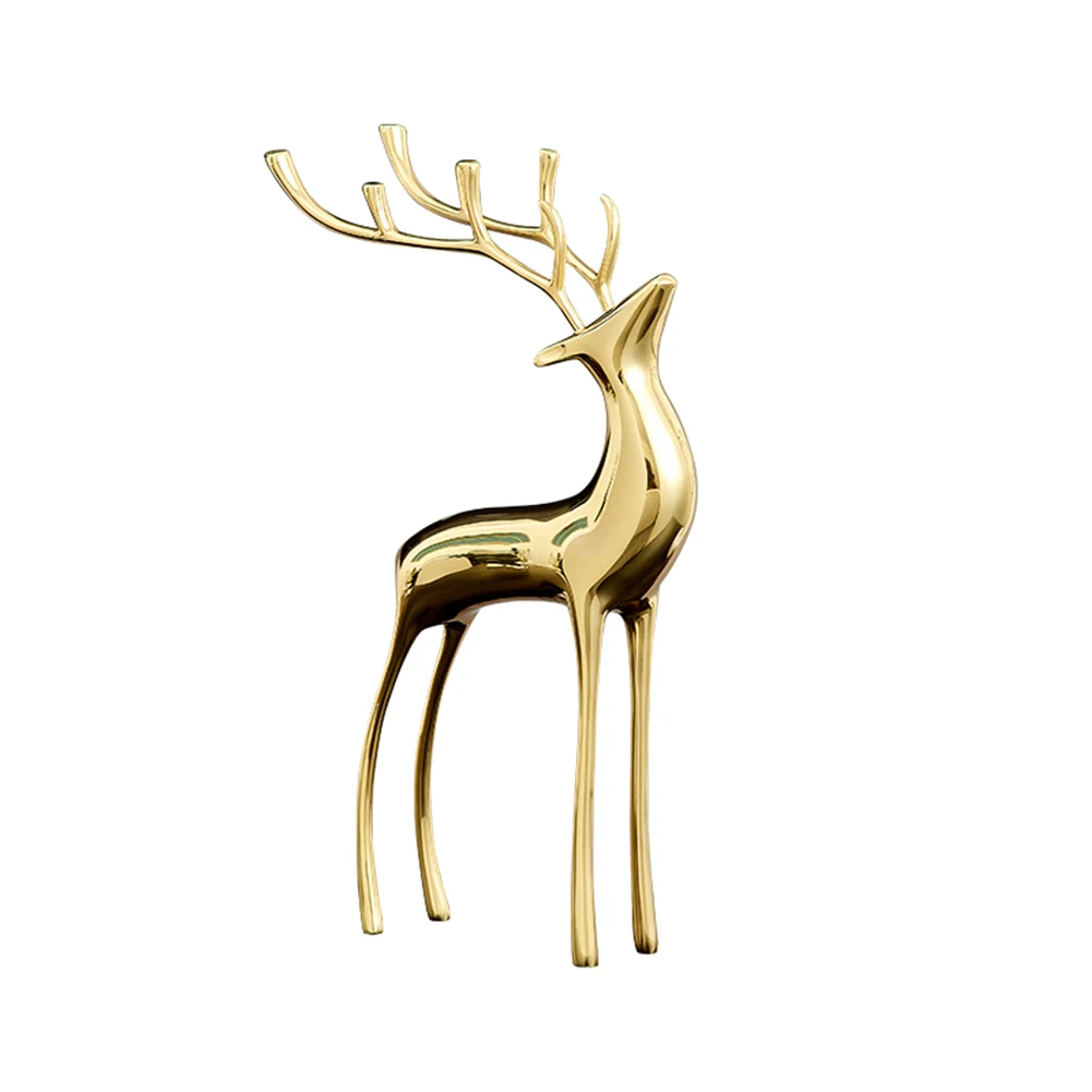 Metal Golden Deer Figurines Animal Statues Gifts Sculpture Office Home Decoration Accessories(L)
Metal Golden Deer Figurines Animal Statues Gifts Sculpture Office Home Decoration Accessories(L)