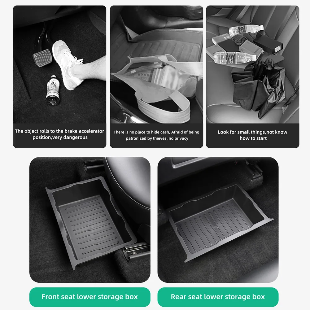 Under-seat Storage Box Car Drawer-type TPE Storage Box Drawer Car Storage Box Storage Box Auto Parts For Tesla Model Y 2017-2023
Under-seat Storage Box Car Drawer-type TPE Storage Box Drawer Car Storage Box Storage Box Auto Parts For Tesla Model Y 2017-2023