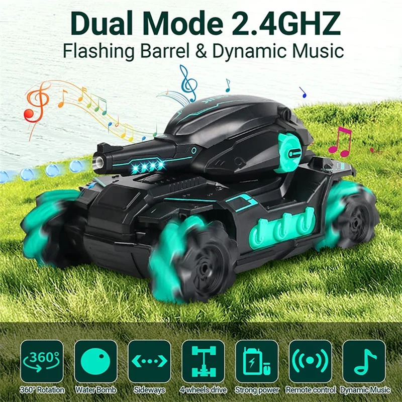 Cross-border 2.4G gesture remote control tank toy car charging off-road four-wheel drive water bomb 386 multi-person battle tank
Cross-border 2.4G gesture remote control tank toy car charging off-road four-wheel drive water bomb 386 multi-person battle tank