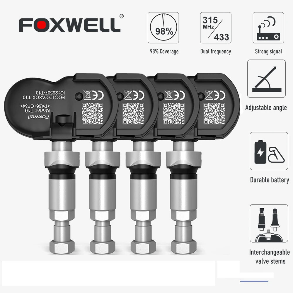 FOXWELL T10 OBD2 автомобильный датчик давления в шинах TPMS сенсорная система для 98% модели 315 МГц 433 МГц активированная программа шины сенсор s
FOXWELL T10 OBD2 автомобильный датчик давления в шинах TPMS сенсорная система для 98% модели 315 МГц 433 МГц активированная программа шины сенсор s