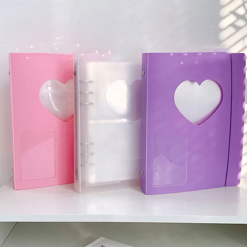 A5 Binder Hollow Love Heart Photo Album Cover Storage Book Cover Card Holder 25 Pcs PP Inner Pages Portable Photo Album
A5 Binder Hollow Love Heart Photo Album Cover Storage Book Cover Card Holder 25 Pcs PP Inner Pages Portable Photo Album