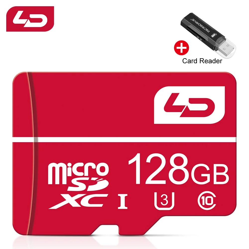

Micro SD Cards 256GB Memory Card 128GB 64GB Flash TF Card 32GB 16GB High speed Class 10 for mobile phone Tablet PC + Card Reader