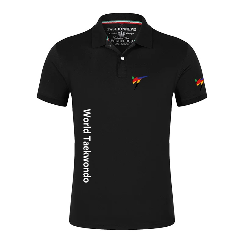 WTF World Taekwondo Federation New Fashion Polo Shirt Solid Color Men Short Sleeve Polo Shirt Summer Streetwear Casual Tops
WTF World Taekwondo Federation New Fashion Polo Shirt Solid Color Men Short Sleeve Polo Shirt Summer Streetwear Casual Tops