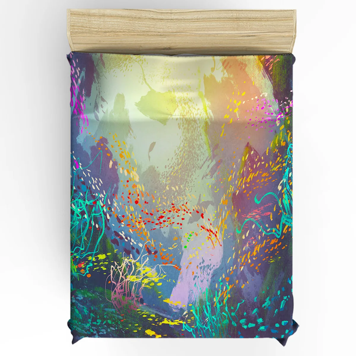 Ocean Fish Beautiful Dreamy Water Plants Custom Bedding Fitted Sheet Mattress Cover With Elastic Home Double Bed Sheet 
Ocean Fish Beautiful Dreamy Water Plants Custom Bedding Fitted Sheet Mattress Cover With Elastic Home Double Bed Sheet