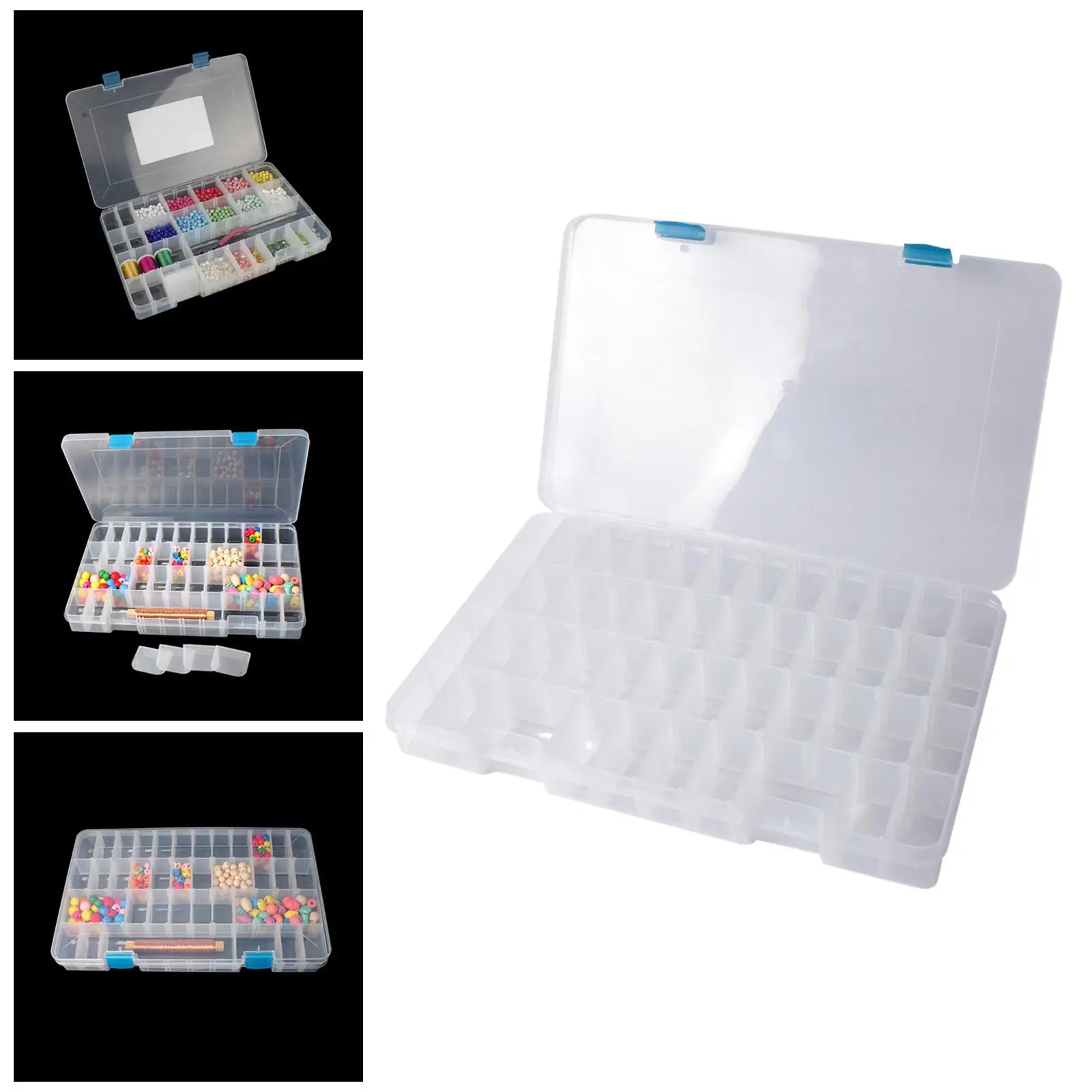 Прозрачная коробка-органайзер с 24 ячейками для хранения ювелирных украшений, бусин, швейных инструментов
Прозрачная коробка-органайзер с 24 ячейками для хранения ювелирных украшений, бусин, швейных инструментов