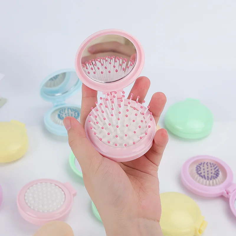 1Pc Mini Pocket Mirror Folding Comb Girl Women Portable Round Pocket Small Travel Massage Hair Brush with Mirror Styling Tools
1Pc Mini Pocket Mirror Folding Comb Girl Women Portable Round Pocket Small Travel Massage Hair Brush with Mirror Styling Tools
