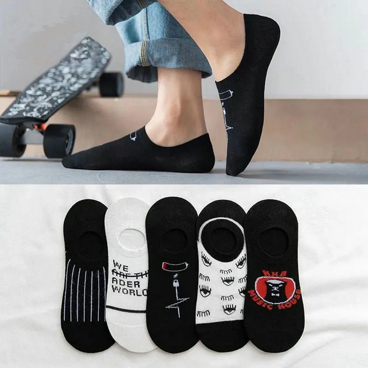 10Pairs Fashion Trends Boat Shaped Men's Socks Summer Autumn Silicone Breathable Invisible Cotton Socks
10Pairs Fashion Trends Boat Shaped Men's Socks Summer Autumn Silicone Breathable Invisible Cotton Socks