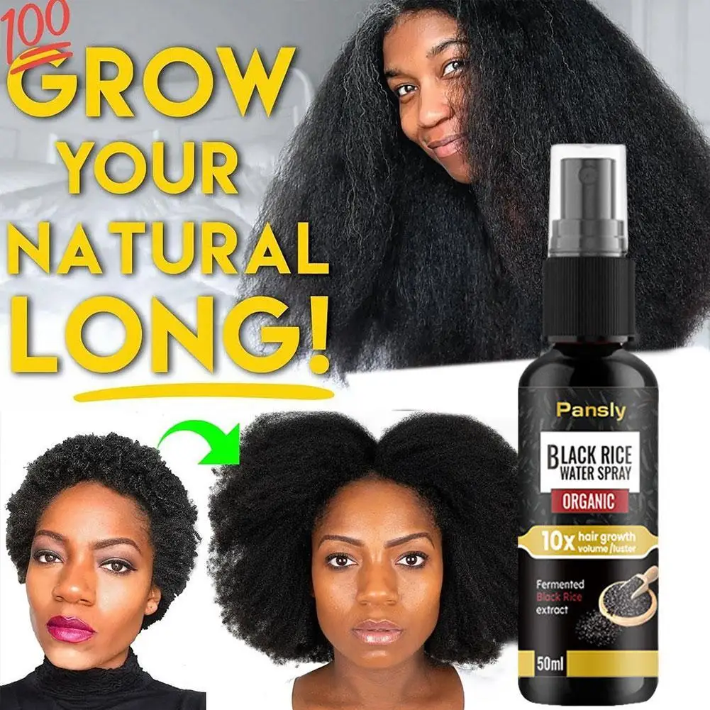 Hair Spray For Thinning Hair Care Leave-in Scalp Black Rice Water Hair Growth Prevent Hair Thinning Dry Frizzy Repair 50ml
Hair Spray For Thinning Hair Care Leave-in Scalp Black Rice Water Hair Growth Prevent Hair Thinning Dry Frizzy Repair 50ml