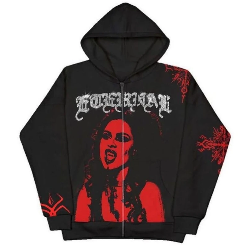 Y166 Unisex Hip Hop Rhinestone Letters Hoodie Jacket Rock Graphic Sweatshirt Outwear
Y166 Unisex Hip Hop Rhinestone Letters Hoodie Jacket Rock Graphic Sweatshirt Outwear