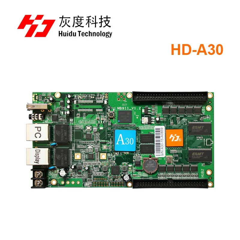 Huidu HD-A30 HD A30 1024*512 пикселей и аудиовыход, асинхронный Светодиодный Полноцветный дисплей, Карта контроллера
Huidu HD-A30 HD A30 1024*512 пикселей и аудиовыход, асинхронный Светодиодный Полноцветный дисплей, Карта контроллера