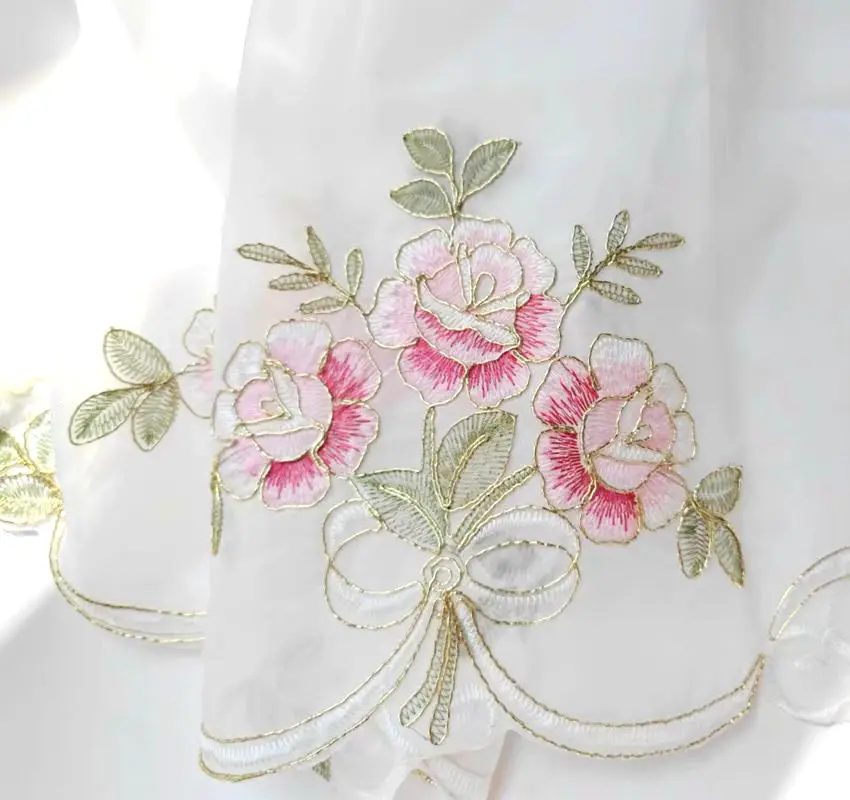 Flower Embroider Short Curtain Luxury Embroidery gauze curtain Kitchen Valance Drape Window Balcony Window Decor Home Decor
Flower Embroider Short Curtain Luxury Embroidery gauze curtain Kitchen Valance Drape Window Balcony Window Decor Home Decor