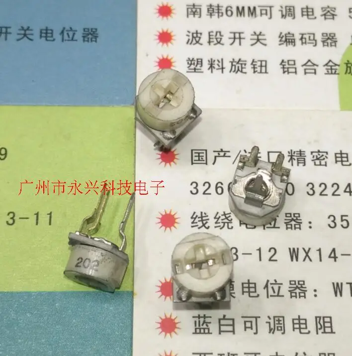 10PCS 6MM Fine Tuning Potentiometer 2.2K 202 Ceramic Substrate Potentiometer Single Rotary 3Pin Adjustable Resistor
10PCS 6MM Fine Tuning Potentiometer 2.2K 202 Ceramic Substrate Potentiometer Single Rotary 3Pin Adjustable Resistor