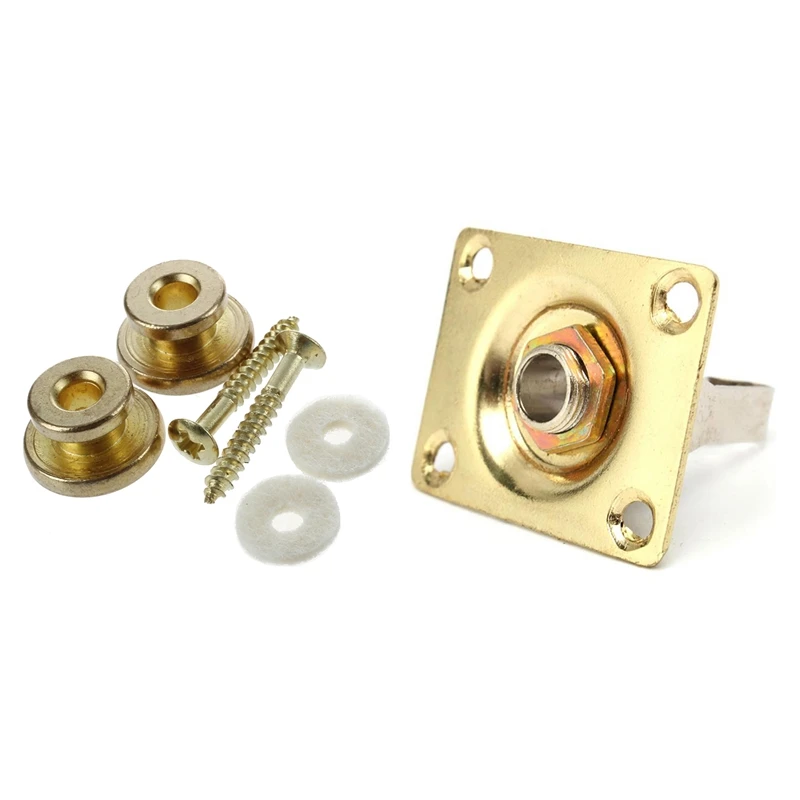 3Pcs Accessories: 1 Pcs Square Style Jack Plate Guitar Bass Jack 1/4 Output Input Jack Socket & 2 Pcs Strap Button With Mounting
3Pcs Accessories: 1 Pcs Square Style Jack Plate Guitar Bass Jack 1/4 Output Input Jack Socket & 2 Pcs Strap Button With Mounting