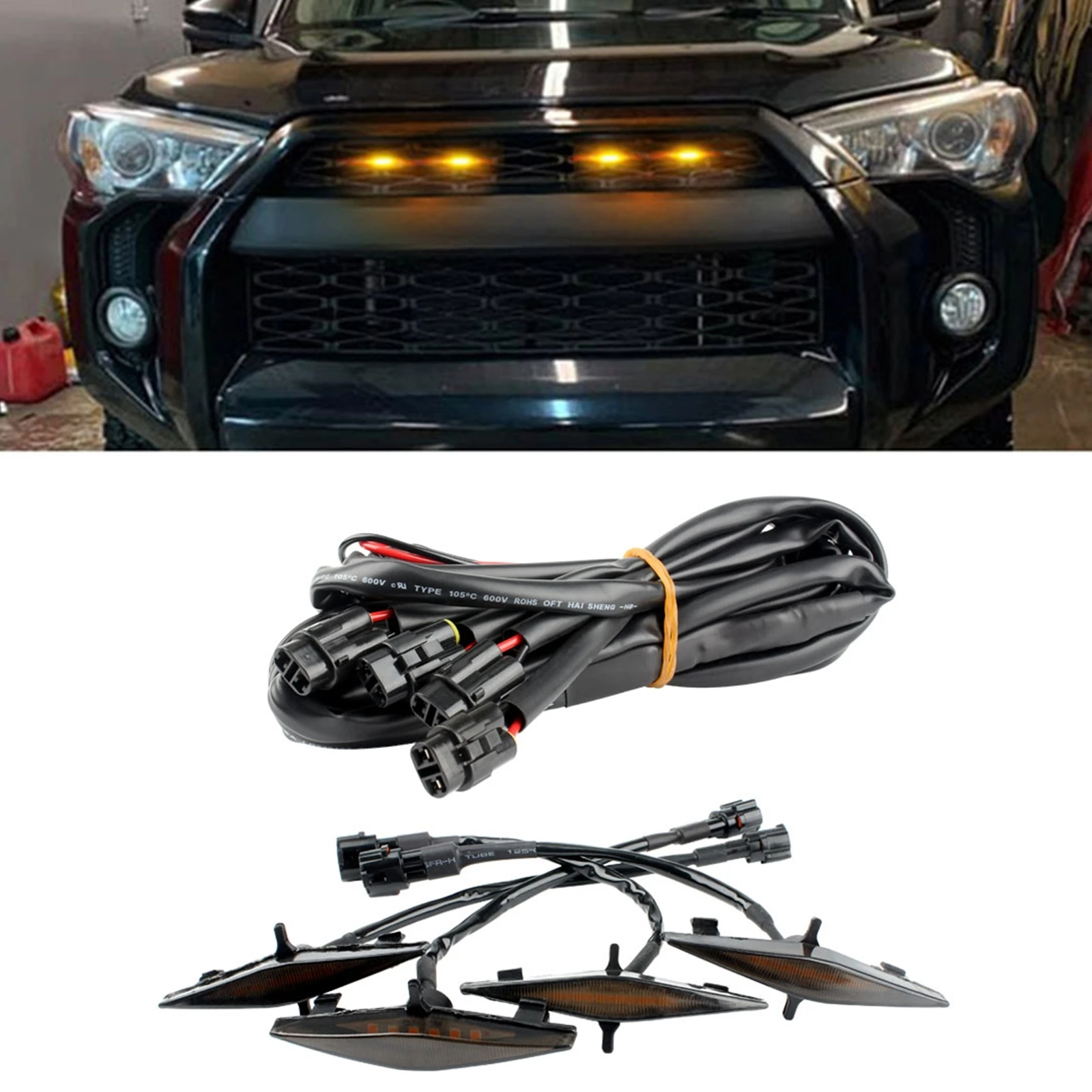 Для Toyota 4runner 2014-2021 TRD Pro 4 шт. копченая черная крышка объектива желтая решетка светодиодное Янтарное освещение для передней фары автомобиля
Для Toyota 4runner 2014-2021 TRD Pro 4 шт. копченая черная крышка объектива желтая решетка светодиодное Янтарное освещение для передней фары автомобиля