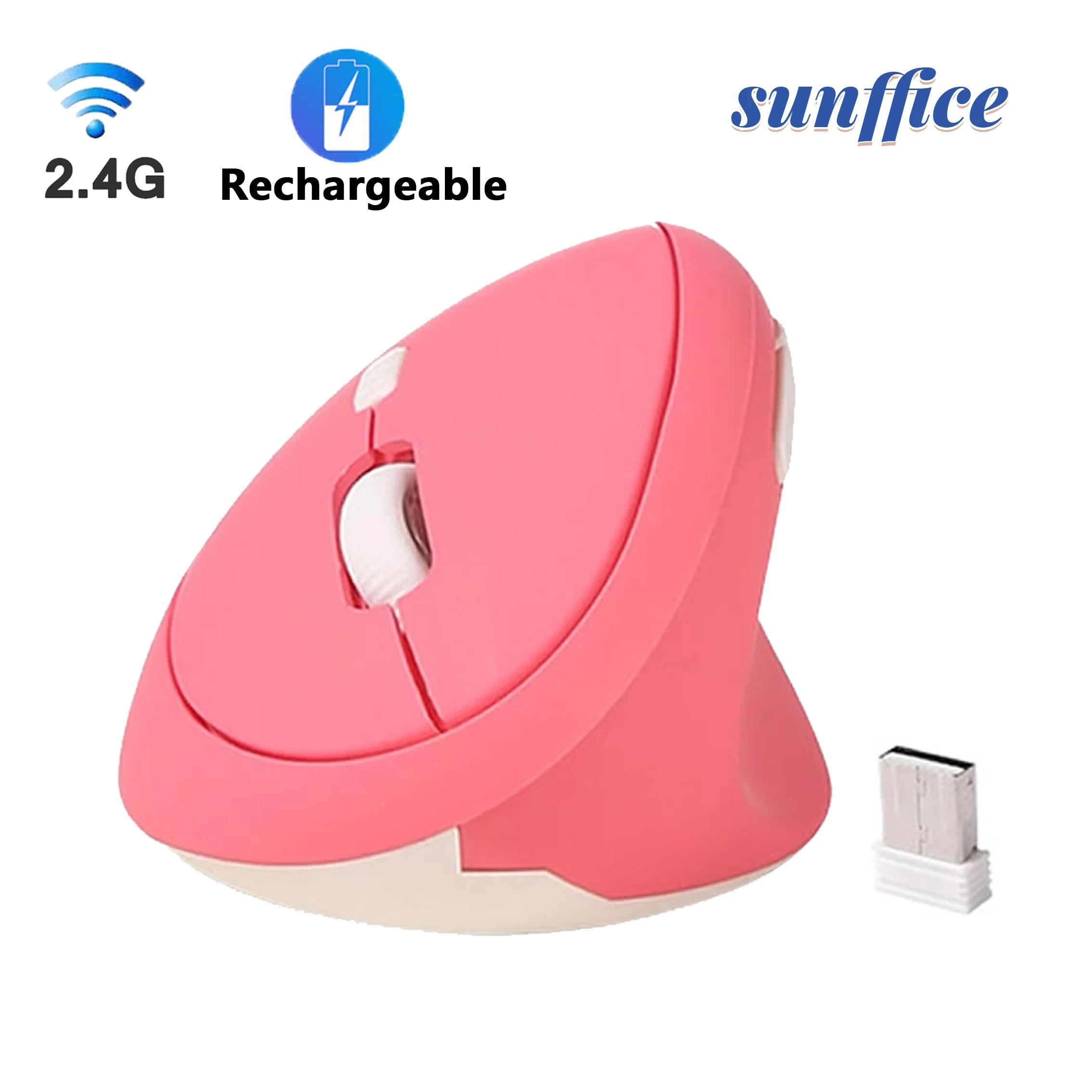 Vertical Ergonomic Gaming Mouse Pink Wireless Rechargeable Gamer Mause Optical USB Wired Mice with Adjustable DPI For Laptop PC
Vertical Ergonomic Gaming Mouse Pink Wireless Rechargeable Gamer Mause Optical USB Wired Mice with Adjustable DPI For Laptop PC