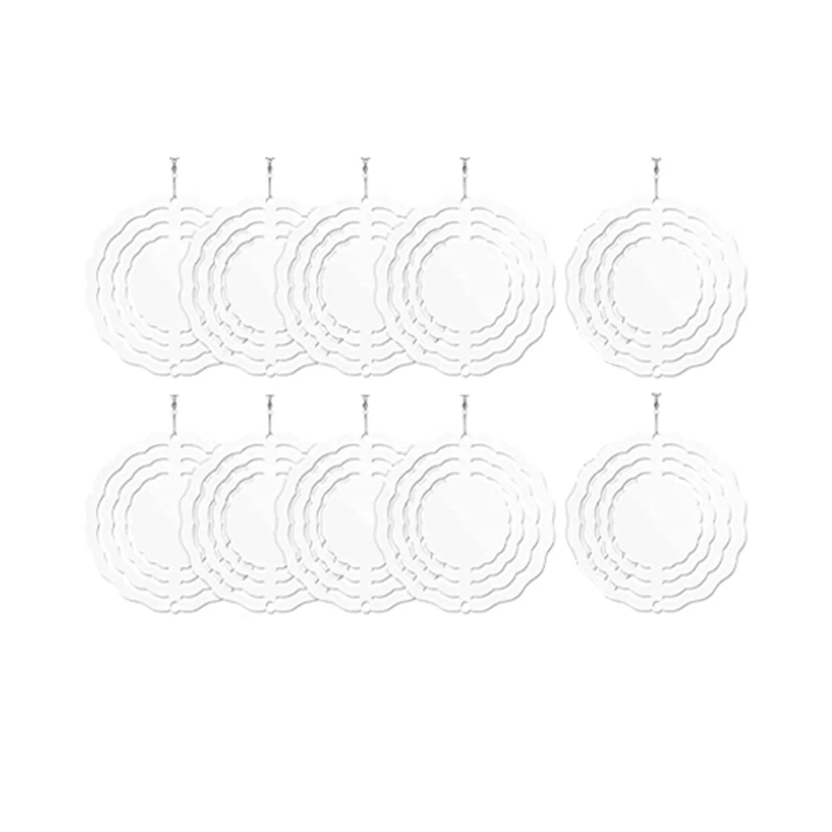 10Pcs 3 Inch Sublimation Wind Spinner Blanks 3D Wind Spinners Hanging Wind Spinners for Indoor Outdoor Garden Decoration
10Pcs 3 Inch Sublimation Wind Spinner Blanks 3D Wind Spinners Hanging Wind Spinners for Indoor Outdoor Garden Decoration