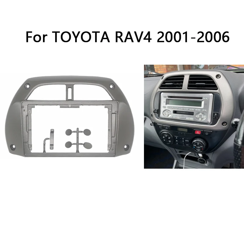 9-дюймовая Автомобильная панель для TOYOTA RAV4 2001 2002 2003 2004 2005 2006 видеоплеер
