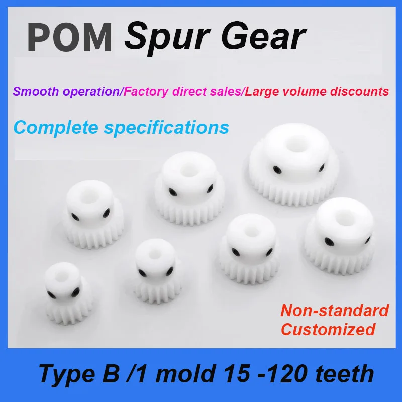White POM Spur Gear 1 Mold 15-40 Teeth Convex Step Plastic Nylon Gear 1M 15-40T Hole 4/5/6/7/8/10/12/14/15/16 Set Screw M5
White POM Spur Gear 1 Mold 15-40 Teeth Convex Step Plastic Nylon Gear 1M 15-40T Hole 4/5/6/7/8/10/12/14/15/16 Set Screw M5