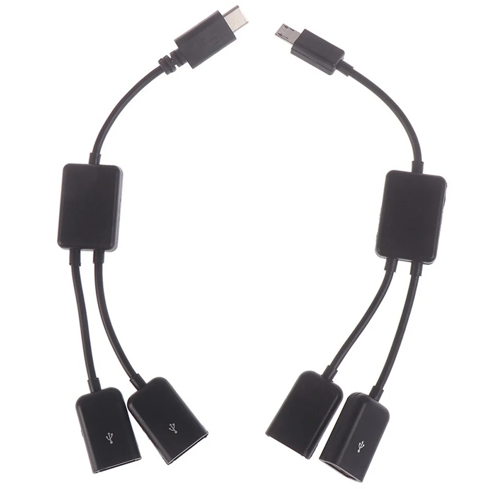 Micro USB / Type C to 2 OTG Dual Port HUB Cable Y Splitter for Tablet Android Mouse Keyboard Micro-USB Type-C Adapter Converter
Micro USB / Type C to 2 OTG Dual Port HUB Cable Y Splitter for Tablet Android Mouse Keyboard Micro-USB Type-C Adapter Converter