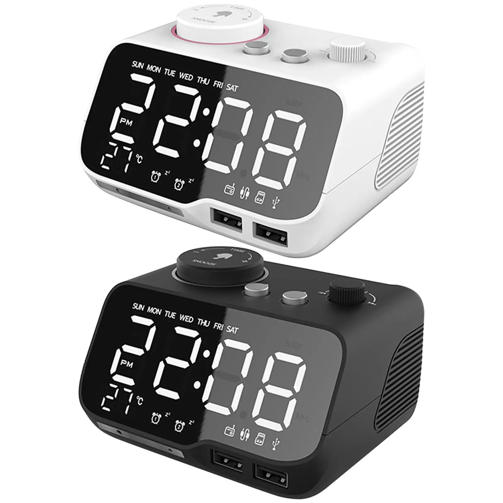 Digital Alarm Clock Bluetooth Speaker FM Radio LED Display for Bedroom Home Bedside
Digital Alarm Clock Bluetooth Speaker FM Radio LED Display for Bedroom Home Bedside