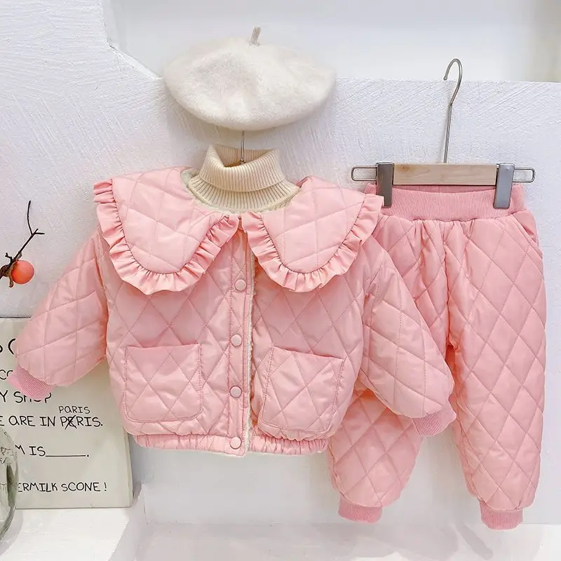 Winter New Girls' Cotton Clothes Set for Girls and Babies Thickened and Warm Two Piece Children's Fashion Cotton Clothes Set
Winter New Girls' Cotton Clothes Set for Girls and Babies Thickened and Warm Two Piece Children's Fashion Cotton Clothes Set