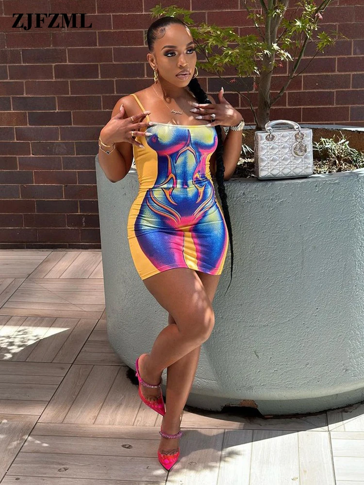 Unique 3D Body Print Short Club Dress for Women Summer Stunning Wrapped Chest Sleeveless Camisole Body-shaping Cocktail Dresses 
Unique 3D Body Print Short Club Dress for Women Summer Stunning Wrapped Chest Sleeveless Camisole Body-shaping Cocktail Dresses