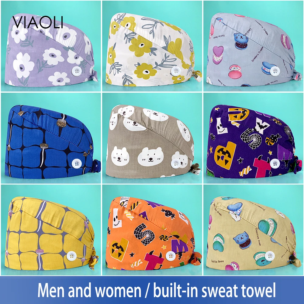 Adjustable Unisex New Nurse Printing Scrubs Cap Sweat-absorbing Hospital Dental Clinic Doctor Medical Uniform Nurse Accessories
Adjustable Unisex New Nurse Printing Scrubs Cap Sweat-absorbing Hospital Dental Clinic Doctor Medical Uniform Nurse Accessories