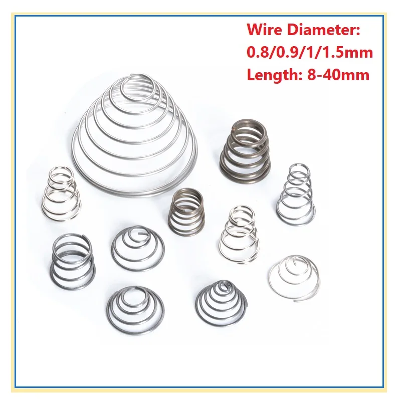 Конические пружины сжатия из рессорной стали
Конические пружины сжатия из рессорной стали