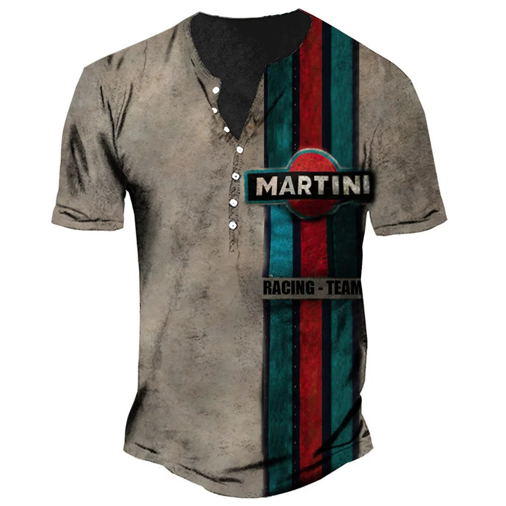 Vintage Button V-neck Martini T Shirt 3d Short Sleeve Motor Racing Tshirt For Men Oversized Tops Tee Shirt Man Punk Streetwear
Vintage Button V-neck Martini T Shirt 3d Short Sleeve Motor Racing Tshirt For Men Oversized Tops Tee Shirt Man Punk Streetwear