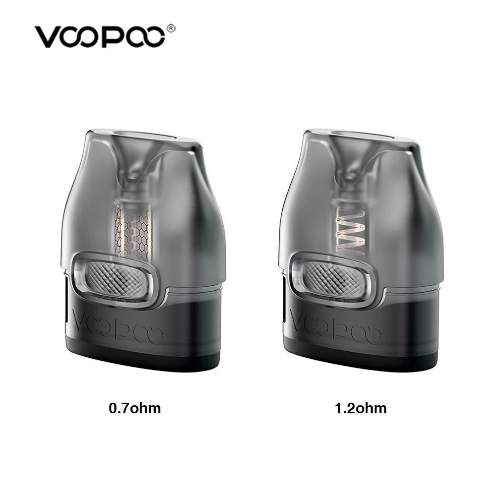 

100% Original VOOPOO V Thru Pro Pod Cartridge 0.7ohm 1.2ohm Resistance 3ml Pod Cartridges Helix/Mesh Coils Electronic Cigarette
