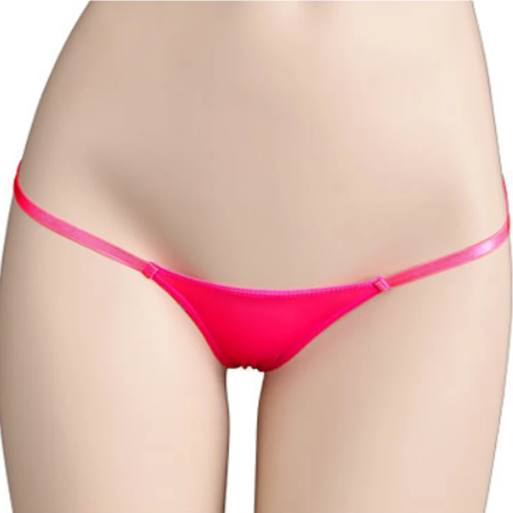 

Womens Sexy Low Waist Tiny Thong G-String Erotic Underwear Panties Porn Lingerie T Back Briefs Exposed Butt Undies Knickers