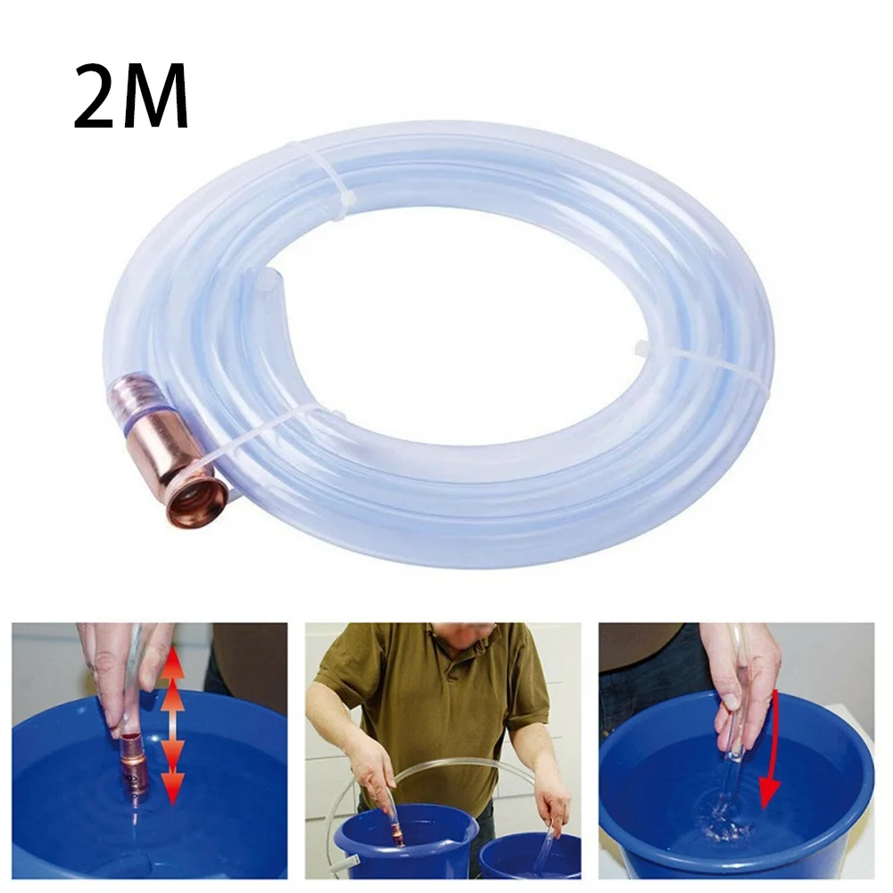 2M Safety Self Priming Copper Jiggle Siphon Jiggler Hose For Fuel Oil Water Gasoline Diesel Beer Wine 3.5 Gallons Per Minute
2M Safety Self Priming Copper Jiggle Siphon Jiggler Hose For Fuel Oil Water Gasoline Diesel Beer Wine 3.5 Gallons Per Minute