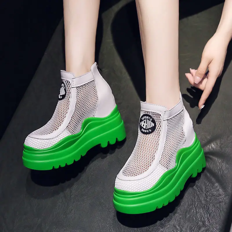 Mesh Boots Women's Summer Hollow Booties 2022 Height Increasing Insole Mesh Thin Single Thick Bottom Small Martin Sandal Boots
Mesh Boots Women's Summer Hollow Booties 2022 Height Increasing Insole Mesh Thin Single Thick Bottom Small Martin Sandal Boots
