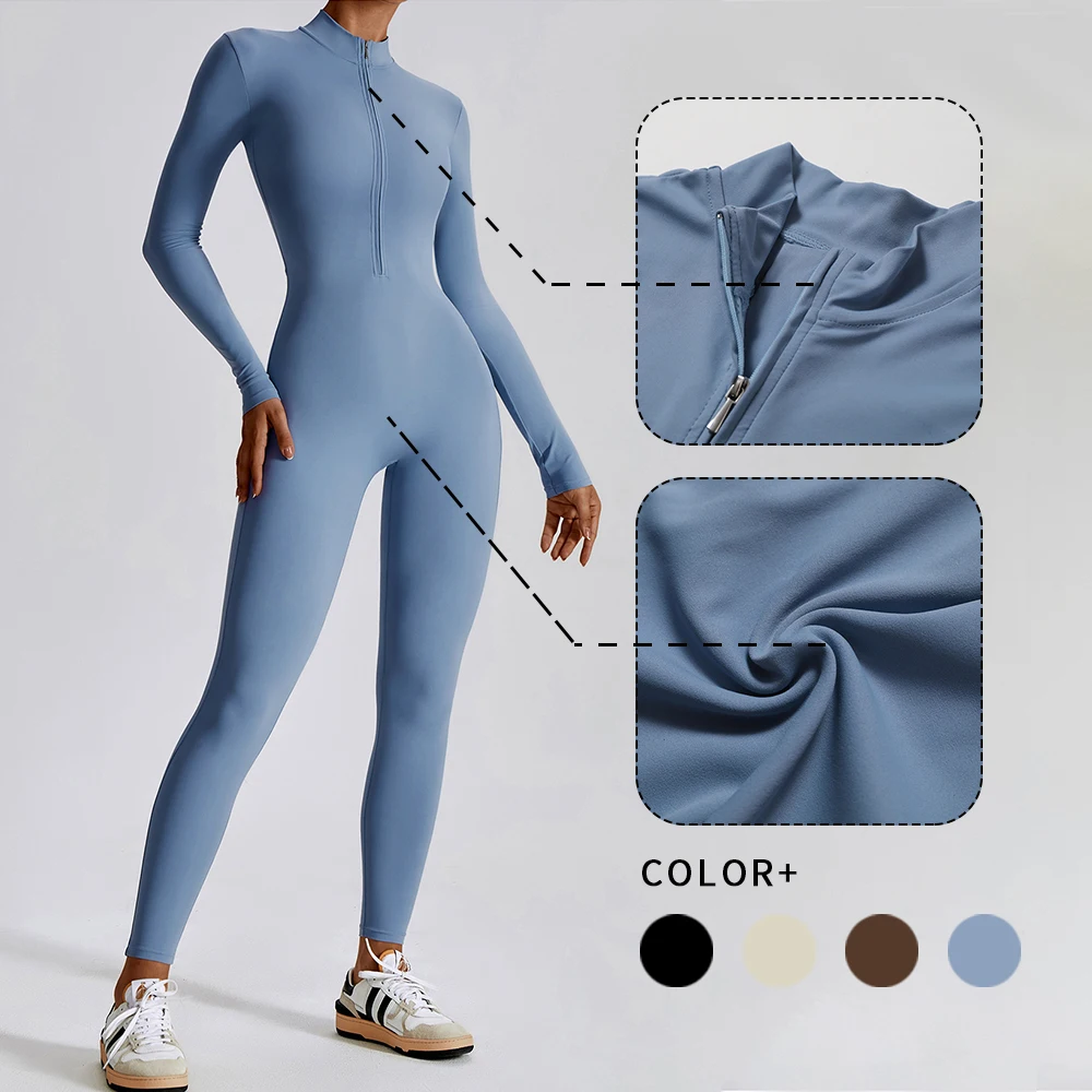 WISRUNING Yoga Suit for Fitness Zipper Long Sleeve Bodysuit Sportswear for Women Set Gym Jumpsuit Workout Clothes Sport Outfit
WISRUNING Yoga Suit for Fitness Zipper Long Sleeve Bodysuit Sportswear for Women Set Gym Jumpsuit Workout Clothes Sport Outfit