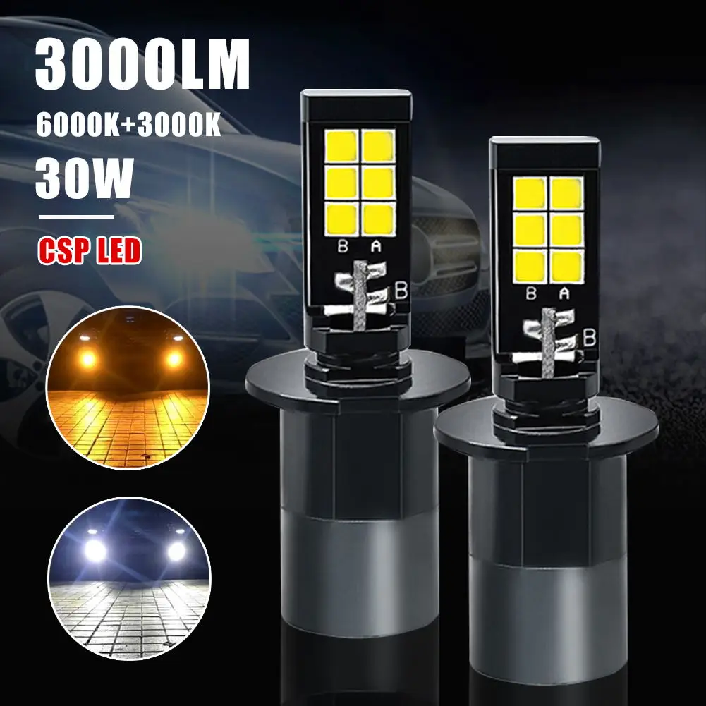 New Car lens Car fog lights diode Driving Dual Color H7 9005 9006 H11 5202 H1 H3 880 881 30W Car White Bulb Ice Amber Lamp Bulb
New Car lens Car fog lights diode Driving Dual Color H7 9005 9006 H11 5202 H1 H3 880 881 30W Car White Bulb Ice Amber Lamp Bulb