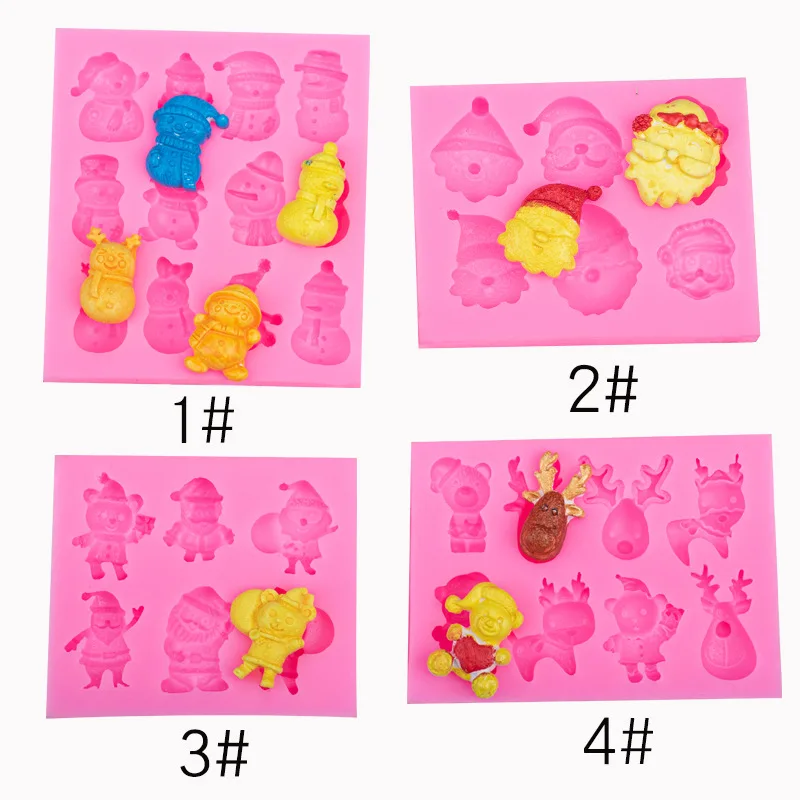 Christmas Mold Silicone Baking Accessories 3D DIY Craft New Year Chocolate Cutter Mould Fondant Cake Decorating Tool Navidad
Christmas Mold Silicone Baking Accessories 3D DIY Craft New Year Chocolate Cutter Mould Fondant Cake Decorating Tool Navidad