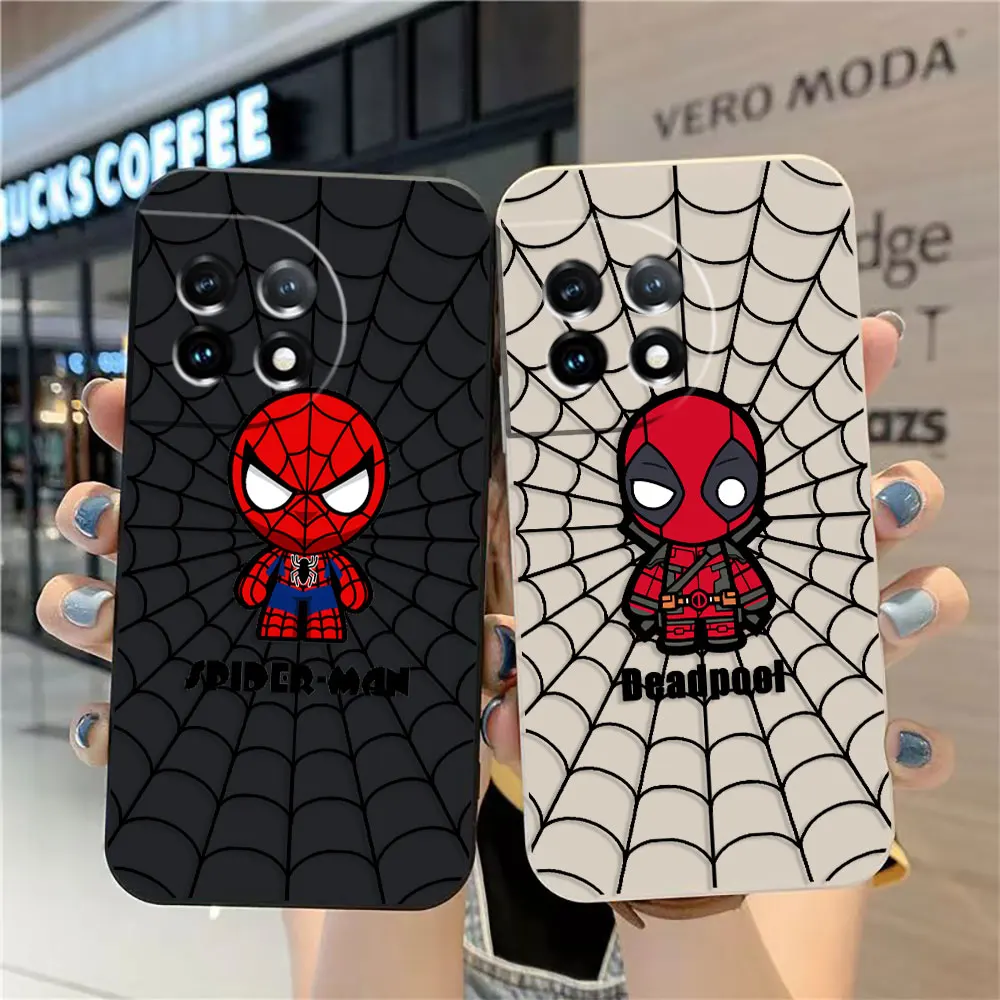 Case For Oneplus 11 10 9 9R 8 8T 7 7T ACE 2 2V NORD CE 2 Lite Pro Simple Liquid Silicone Case Cartoon Spider-Man Deadpool
Case For Oneplus 11 10 9 9R 8 8T 7 7T ACE 2 2V NORD CE 2 Lite Pro Simple Liquid Silicone Case Cartoon Spider-Man Deadpool