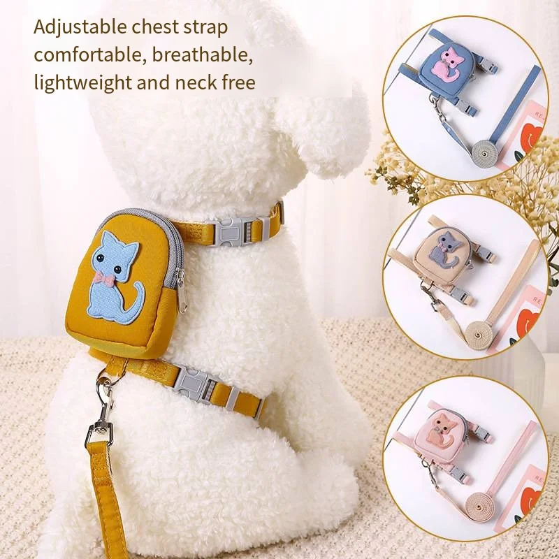 New Pet Leash Kitten Dog School Bag Chest Strap Dog Chain Vest Style Dog Leash Cat Leash Dog Tag Pet Accessories Dog Collar
New Pet Leash Kitten Dog School Bag Chest Strap Dog Chain Vest Style Dog Leash Cat Leash Dog Tag Pet Accessories Dog Collar