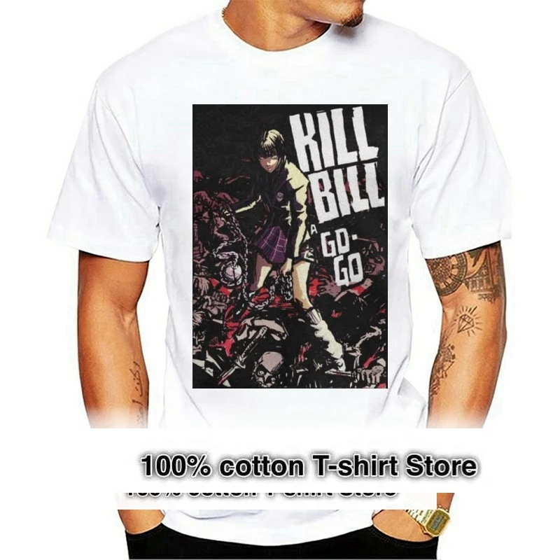 

Kill Bill Gogo Yubari T Shirt For Men 100% Cotton Casual T-Shirts Round Neck Tee Shirt Short Sleeve Tops Printed