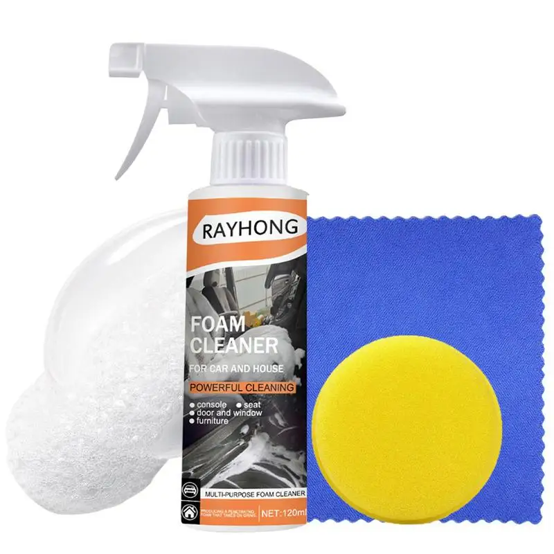 Multipurpose Foam Spray All Purpose Cleaner Spray Household Cleaners For Car And Kitchen Leather Decontamination 60 / 120ML
Multipurpose Foam Spray All Purpose Cleaner Spray Household Cleaners For Car And Kitchen Leather Decontamination 60 / 120ML