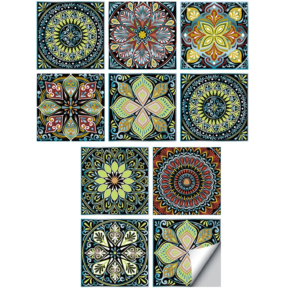 10 Sheets of Delicate Mandala Stickers Tile Decals Mandala Wall Stickers Mandala Tile Sticker for Indoors Decor
10 Sheets of Delicate Mandala Stickers Tile Decals Mandala Wall Stickers Mandala Tile Sticker for Indoors Decor