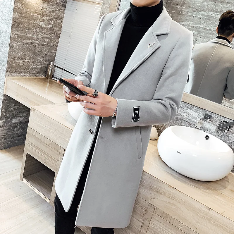 2021 Men Woolen Winter New Windbreaker Fashion Retro pure color s Man Slim Fit Long Trench Plus size S-5XL
2021 Men Woolen Winter New Windbreaker Fashion Retro pure color s Man Slim Fit Long Trench Plus size S-5XL